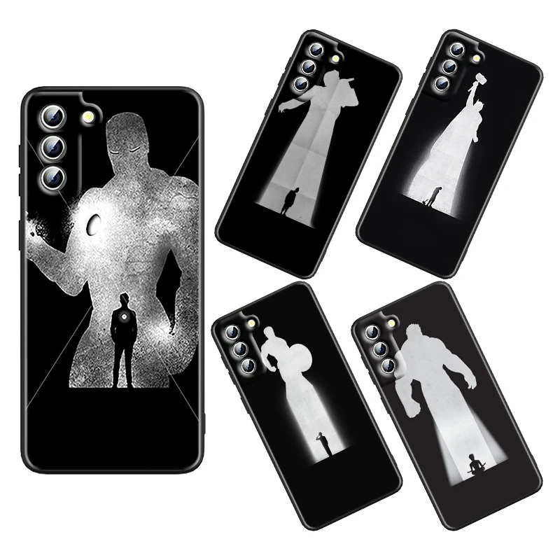 

Avengers marvel For Samsung Galaxy S22 S21 S20 S10 S10e S9 S8 S7 PRO Ultra Plus FE Lite Black luxury Silicone Soft Phone Case