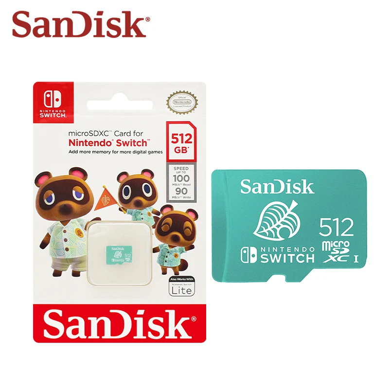Новейшая карта памяти Micro SD SanDisk 256 ГБ 512 U3 128 флэш-карта 64 4K Ultra HD TF оригинал для Nintendo