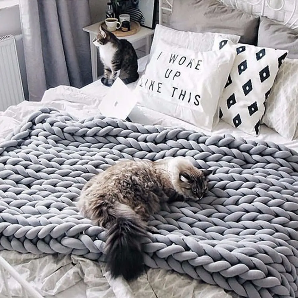 Barkhatnaya Толстая Пряжа Для Ручного Вязания Хлопковая Нить Большого Объема