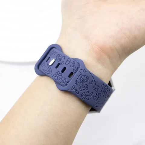 Дизайнерский ремешок с принтами для Samsung Galaxy Fit 3, силиконовый браслет с гравировкой для Samsung Galaxy Fit3, браслет с цветочным принтом