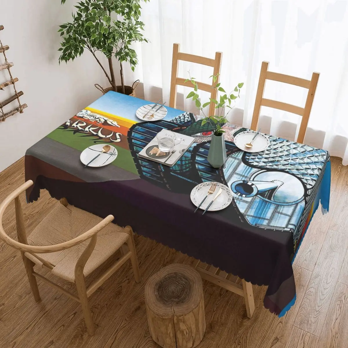 

Emerson Lake And Palmer - Tarkus Table Cloth House Coffee Tables Anti-Stain Tablecloth Table Decoration Items