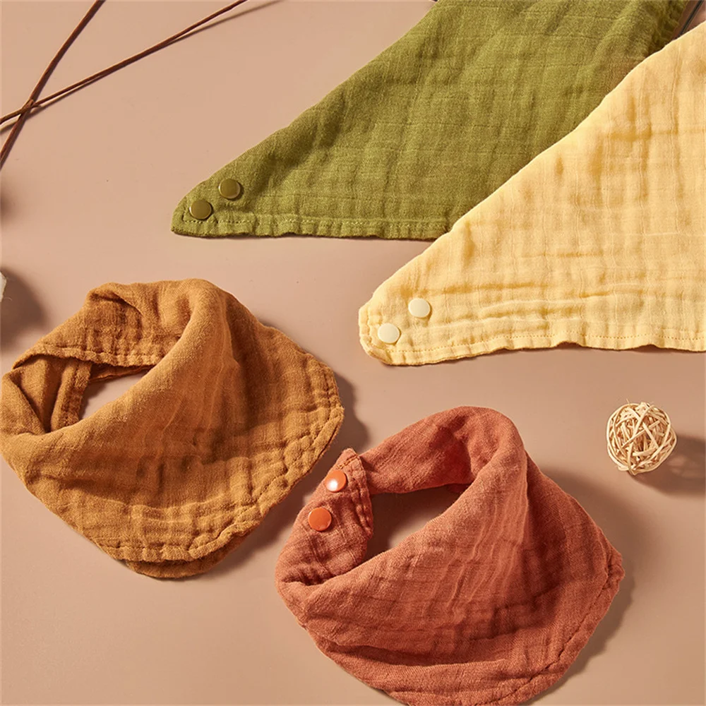 Марлевое слюнявчик детский хлопковый маленький квадратный шарф треугольный