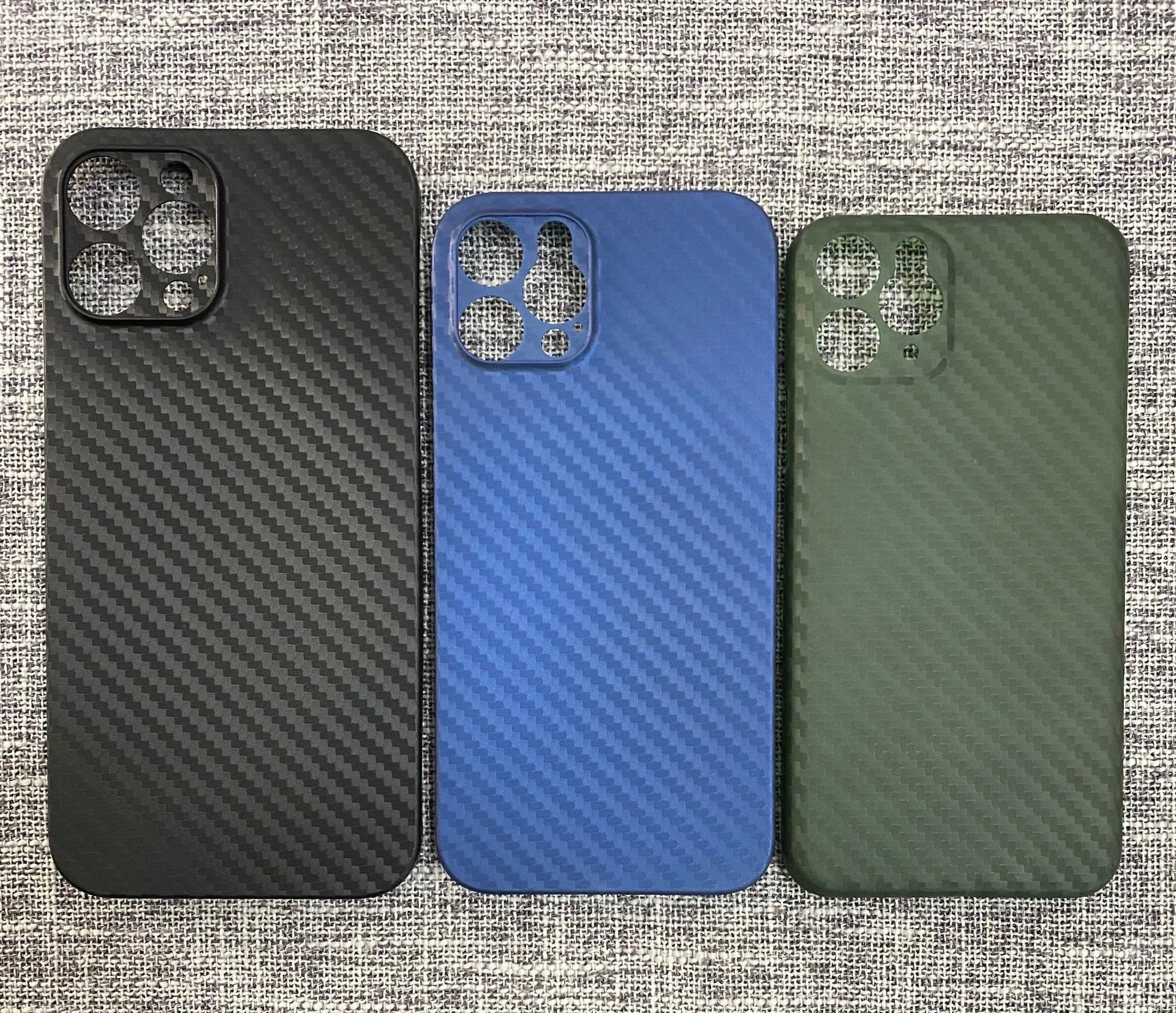 

phone case ultra-thin matte mini carbon fiber Kevla print PP semi-soft hard for iphone 13 pro max mini Cover cases