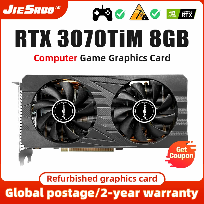 

JIESHUO rtx3060m 12g graphics cards games gddr6 rtx3060m 12gb gpu computer 192bit pci express x16 4.0 computer video cards