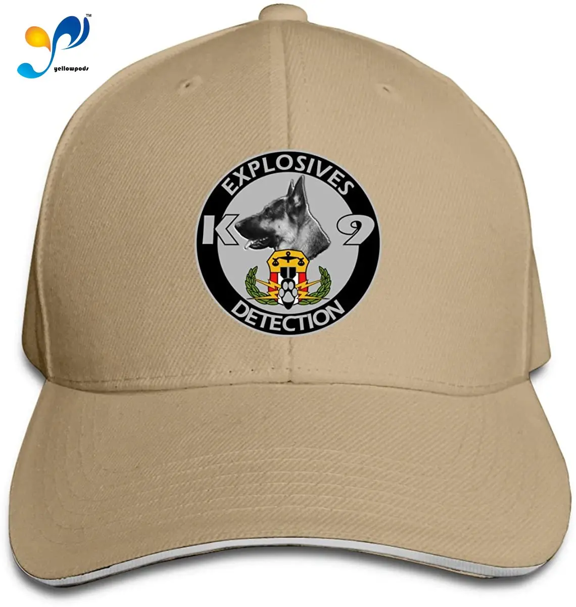 

Explosives Detection K9 Mens Women Classical Hat Fashionable Peak Cap Casquette