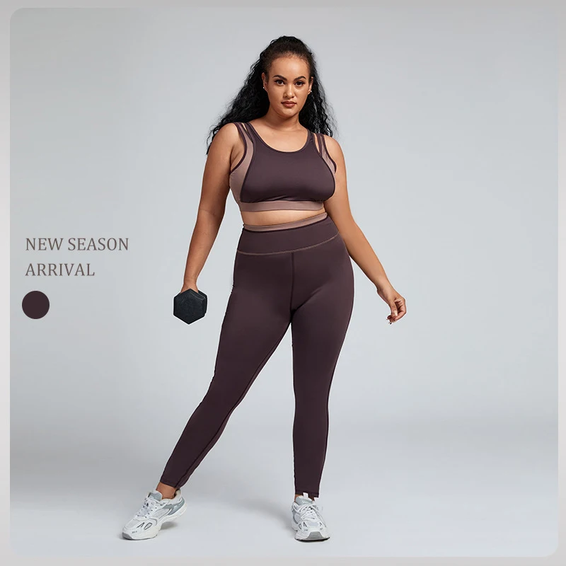 

2 Pcs/Set Women New Seamless Yoga Sets Fitness Sports Suits Breathable Soft Gym Clothes Running Leggings Workout Set