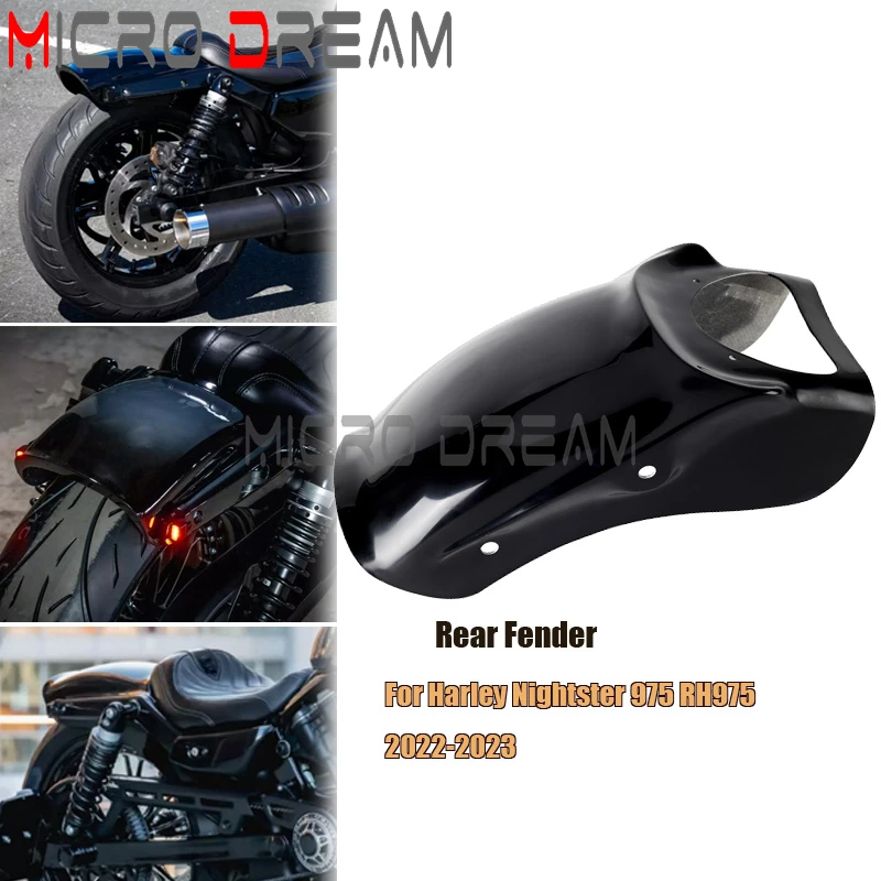 Фото Для Harley Nightster 975 RH975 заднее крыло в стиле ретро, крыло колеса, антигрязный мотоциклетный брызговик, моющийся брызговик на колесо 2022 2023 №1