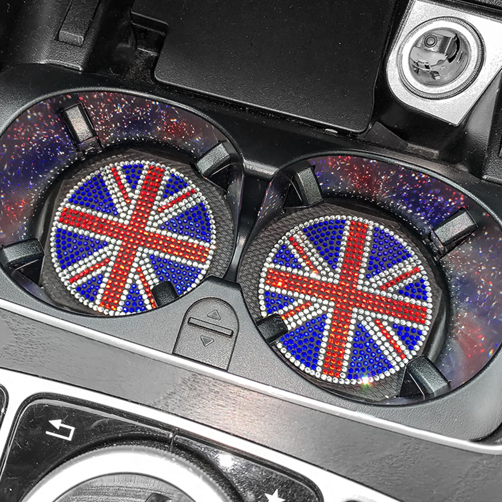 Алмазные подставки Union Jack с флагом Союза универсальные британским для автомобиля