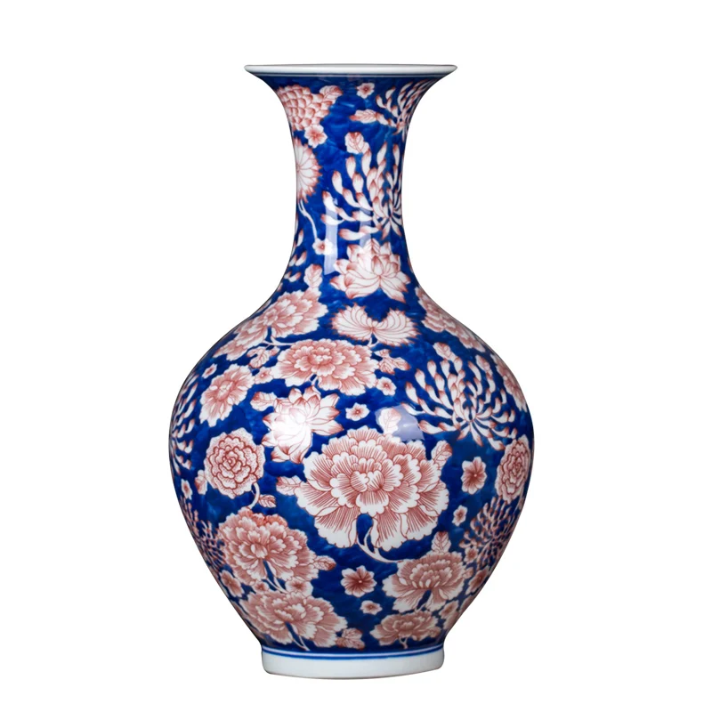 

Керамическая Новая китайская сине-белая фарфоровая подглазурная искусственная декорация для дома, гостиной, поделки для крыльца