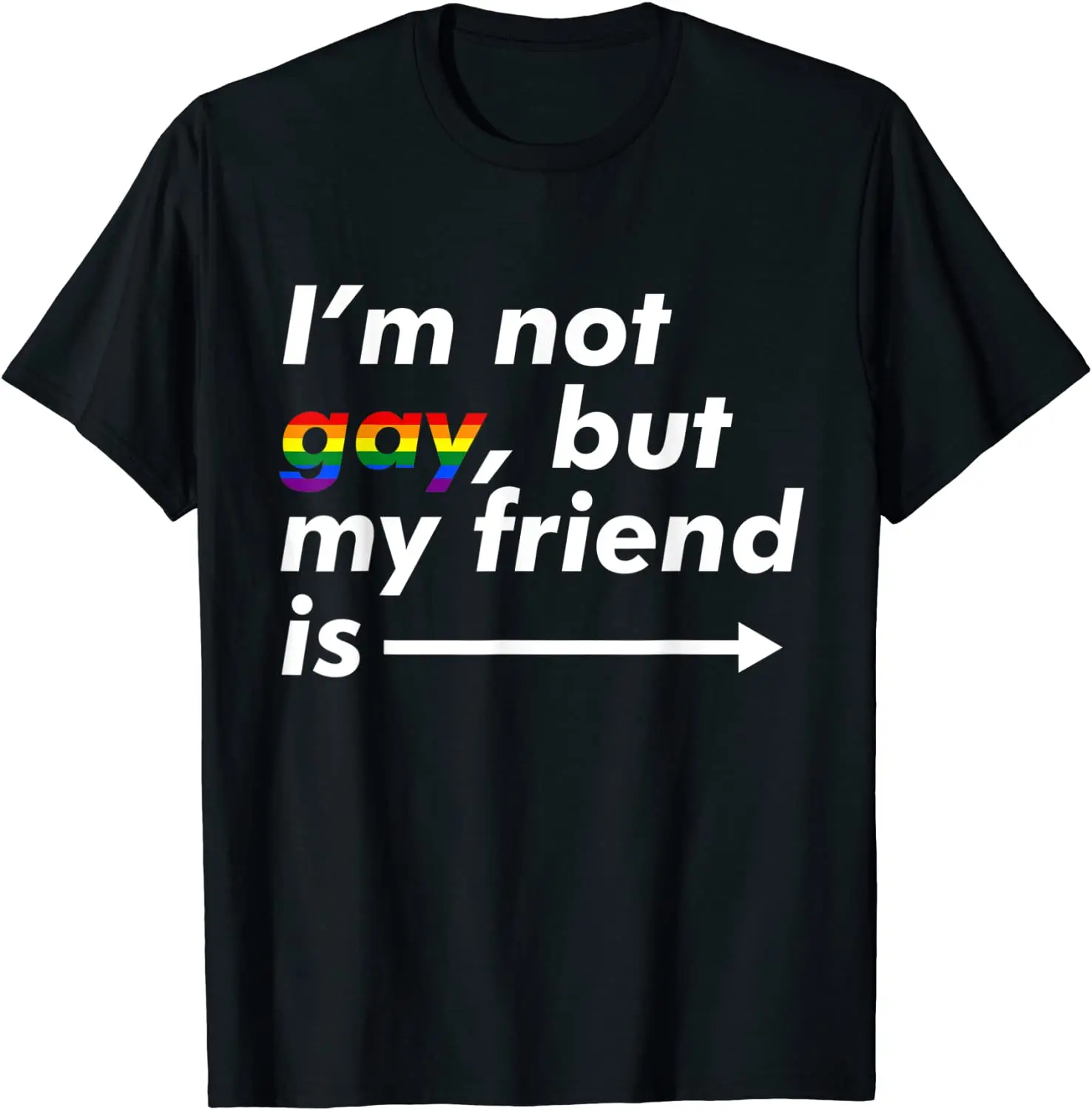 

I'm Not, But My Friend Is - Funny T Shirt