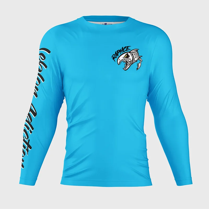 Мужская футболка с длинным рукавом и круглым вырезом принтом