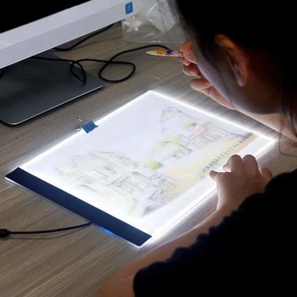 

Diy Diamond Painting A4 LED Light USB Power Cable Dimmable Brightness Artcraft Light Pad for Artists Drawing Sketching Animation