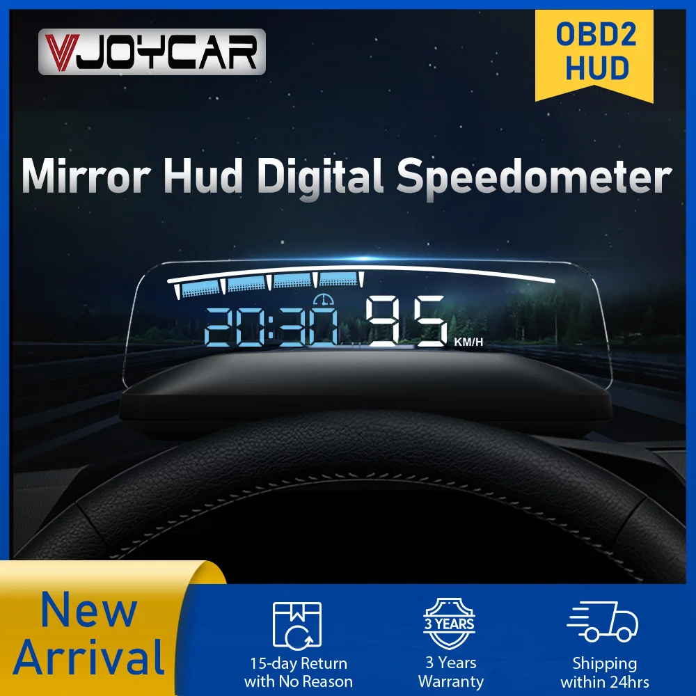 Vjoycar 2023 обновленный HUD зеркало M41 плюс дисплей вверх OBD2 скорость проектор температура воды. RPM км/ч MPH напряжение автомобильные аксессуары
