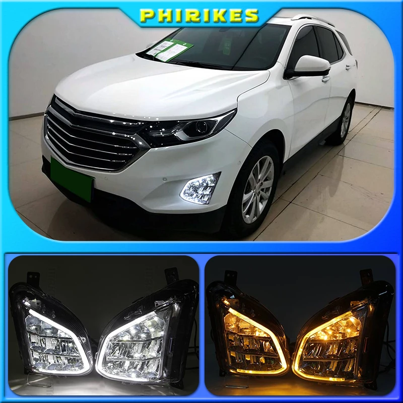 

LED Fog lights drl for Chevrolet Equinox 2018 2019 2020 fog light headlights daytime running light fog lamps foglights headlight
