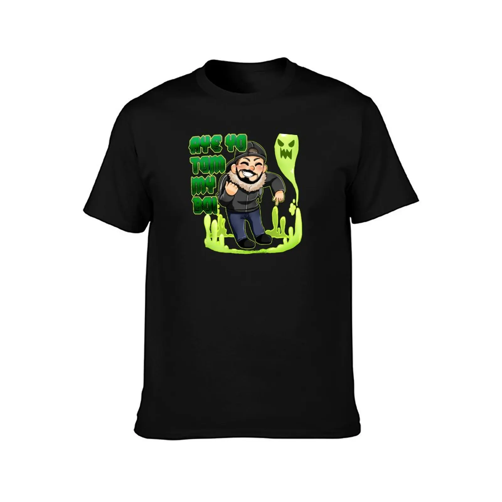 Фото AYE YO TOM MY BOI! -Moe Sargi T-Shirt Daily Wear Plain Short Sleeve Shirt №2