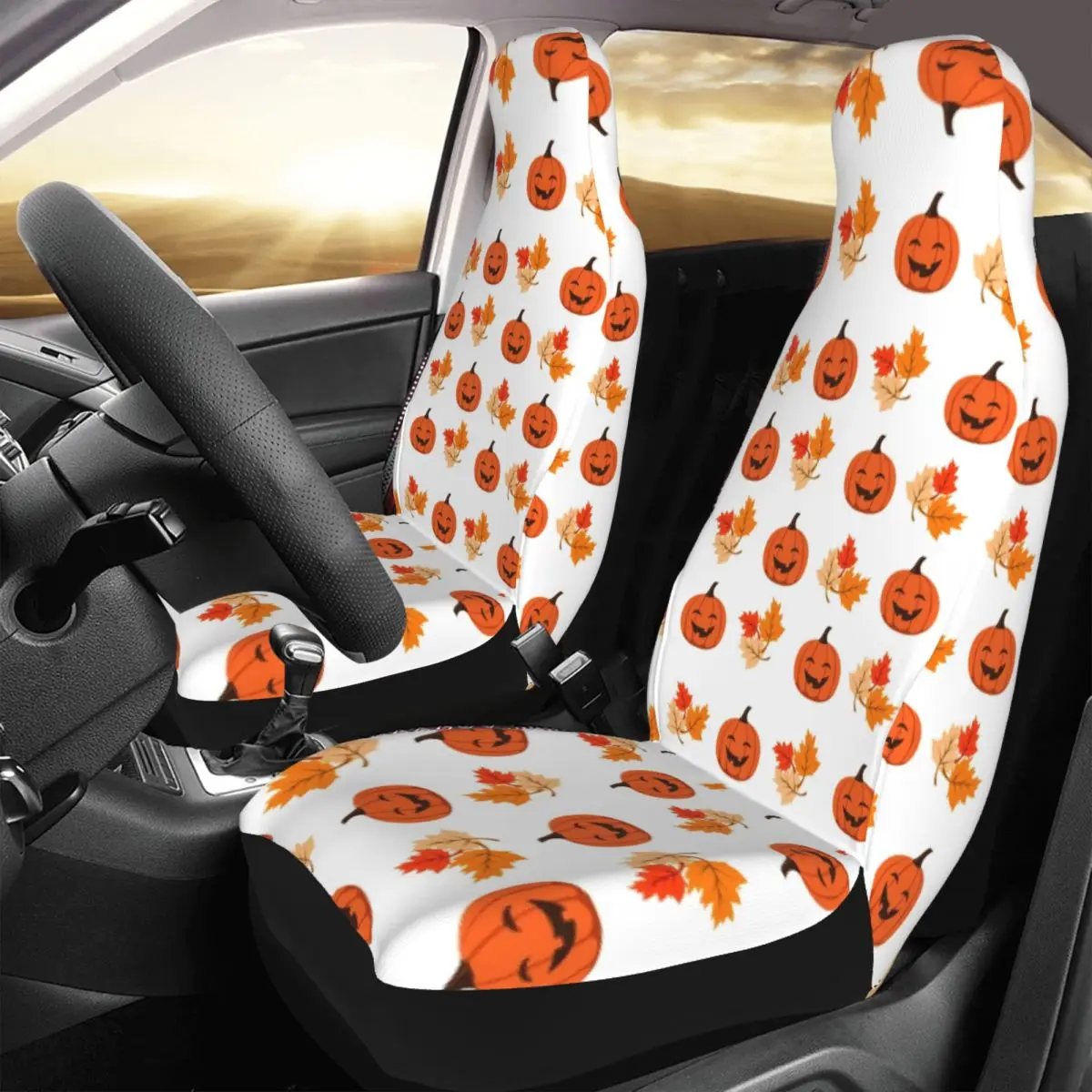 

Halloween Pumpkin Pattern Universal Car Seat Cover Waterproof AUTOYOUTH Party Pokemon Car Seat Protector Polyester Fishing