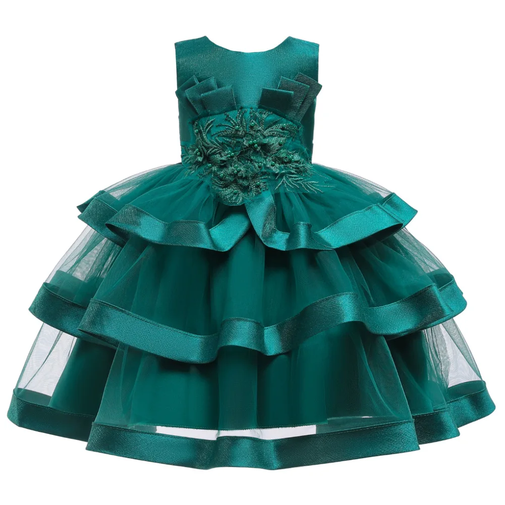 Infant Girls Dress Wedding Dresses for Formal Occasions Performance Gown Birthday Party New Year Christmas Silk |