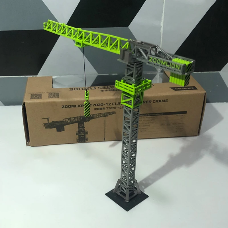 

Diecast 1:160 Scale ZOOMLION T7020-12 Tower Crane Alloy Vehicle Model Collection Souvenir Display Ornaments
