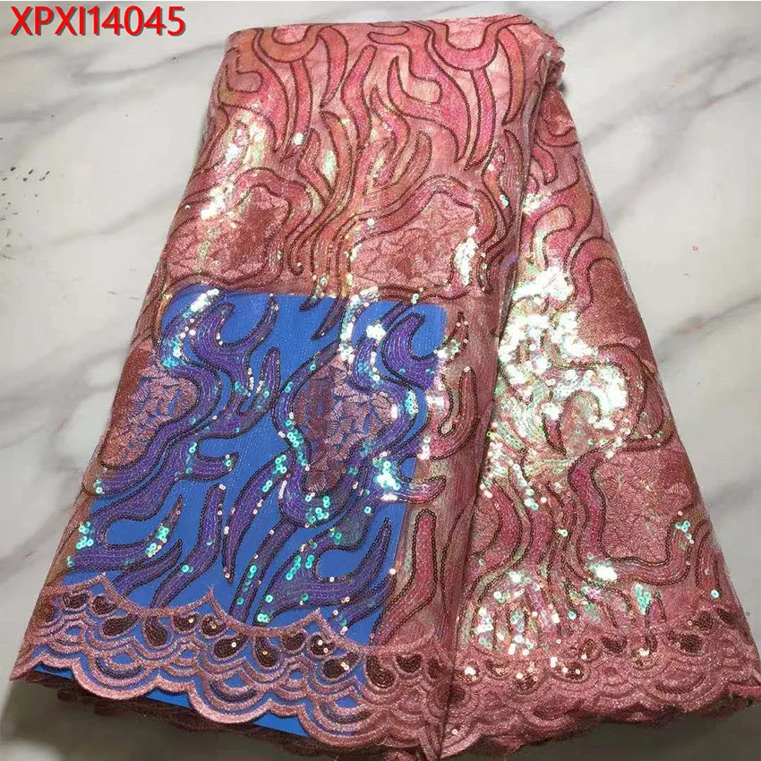 Большая Акция Африканский нигерийский Красивый Тюль сетка перфорированные