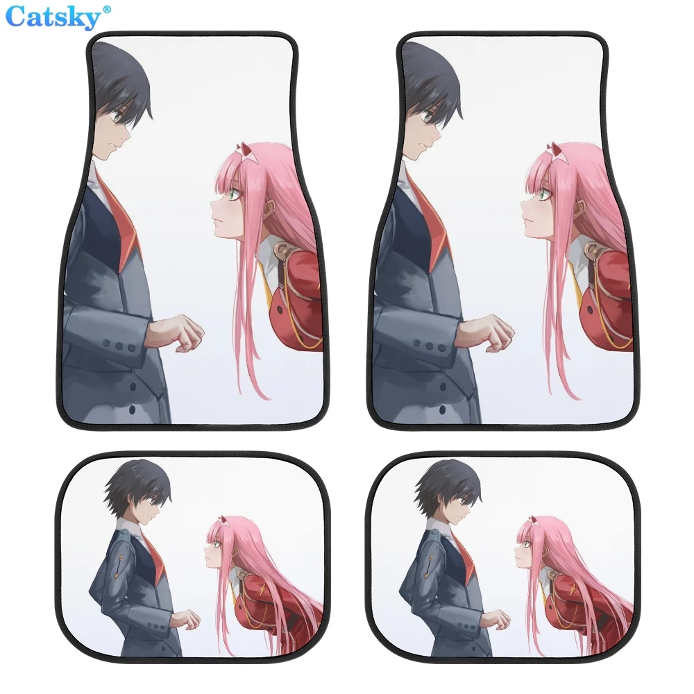 

FRANXX Zero Two Car Floor Mats Hippie Car Mat Car Accessories Gift Stoner Gift Retro Car Accessories Interior Car Decor