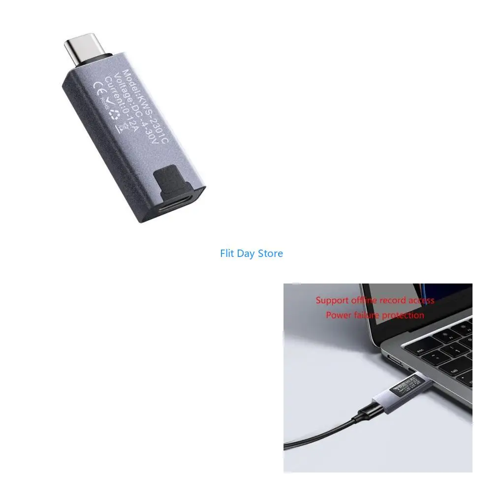 Фото F92C KOWSI USB-детектор зарядки телефона USB-тестер тестер напряжения и тока USB Checker USB C-метр Вольтметр Амперметр №1