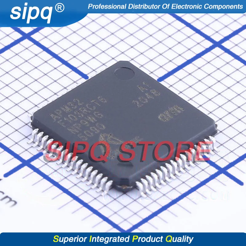 

10 шт./партия, APM32F103RCT6 LQFP-64(10x10), абсолютно новый и оригинальный, оригинальный товар