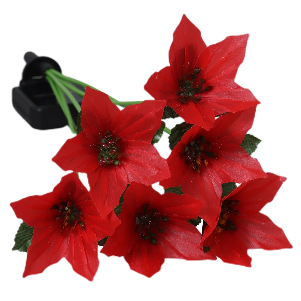 

Christmas Decorations Outdoor Pathway Lights Solar Floor Lamp Powered Flowers Lamps Stainless Steel Garden Decorative