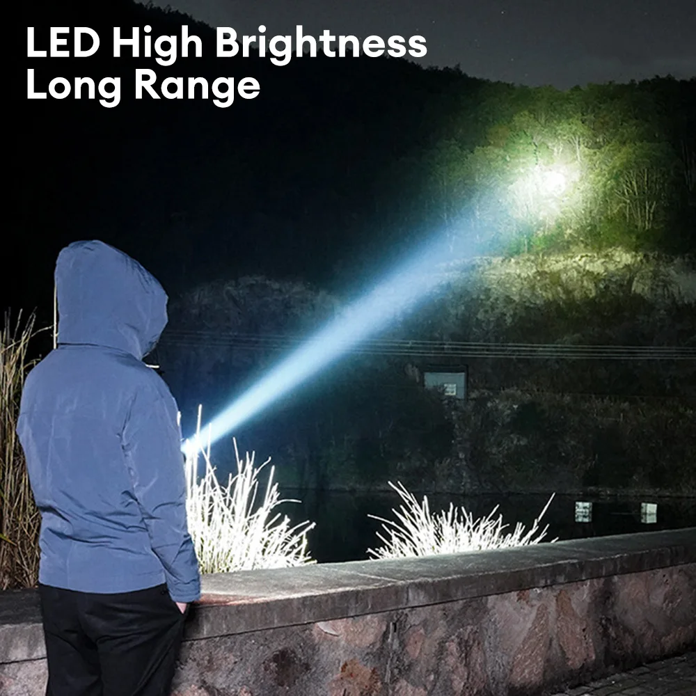 Прозрачный брелок светодиодный фонарик COB 500LM солнечный Type-C USB перезаряжаемый