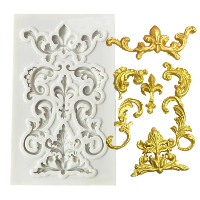 

Lace Vine Border Silicone Resin Molds Cake Decorating Tools Pastry Kitchen Baking Accessories Fondant Cake Molds