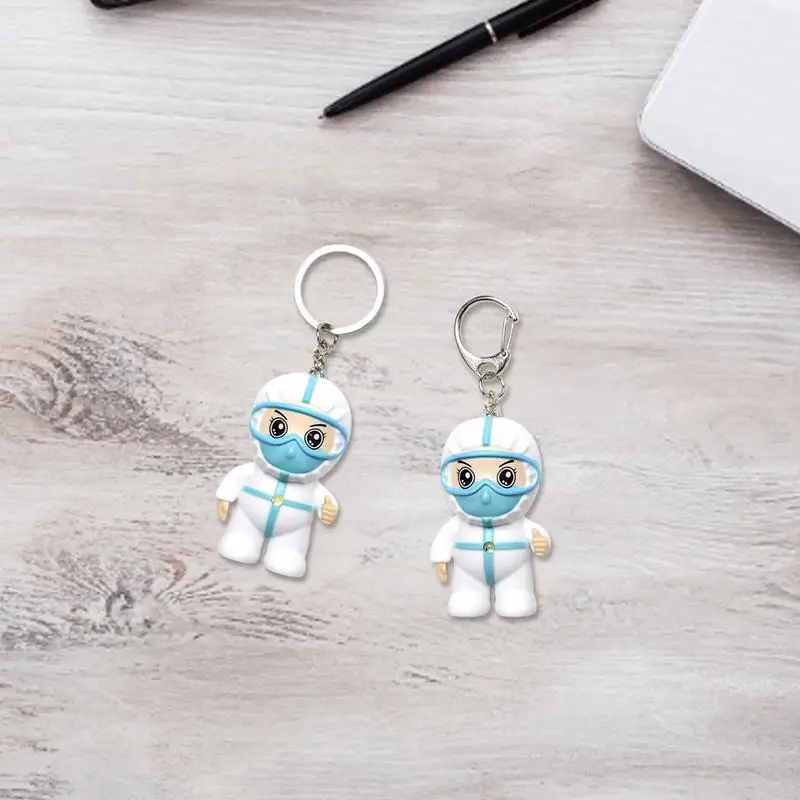 

Cartoon Mini Nurse's Day Doctor's Day Gift White Angel Keychain Souvenir Bag Pendant