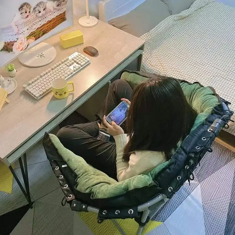 

Single Sofa Chair Computer Chair Student Chairhigh Quality Suede Bedroom Home Furniture Leisure And Lazy Style