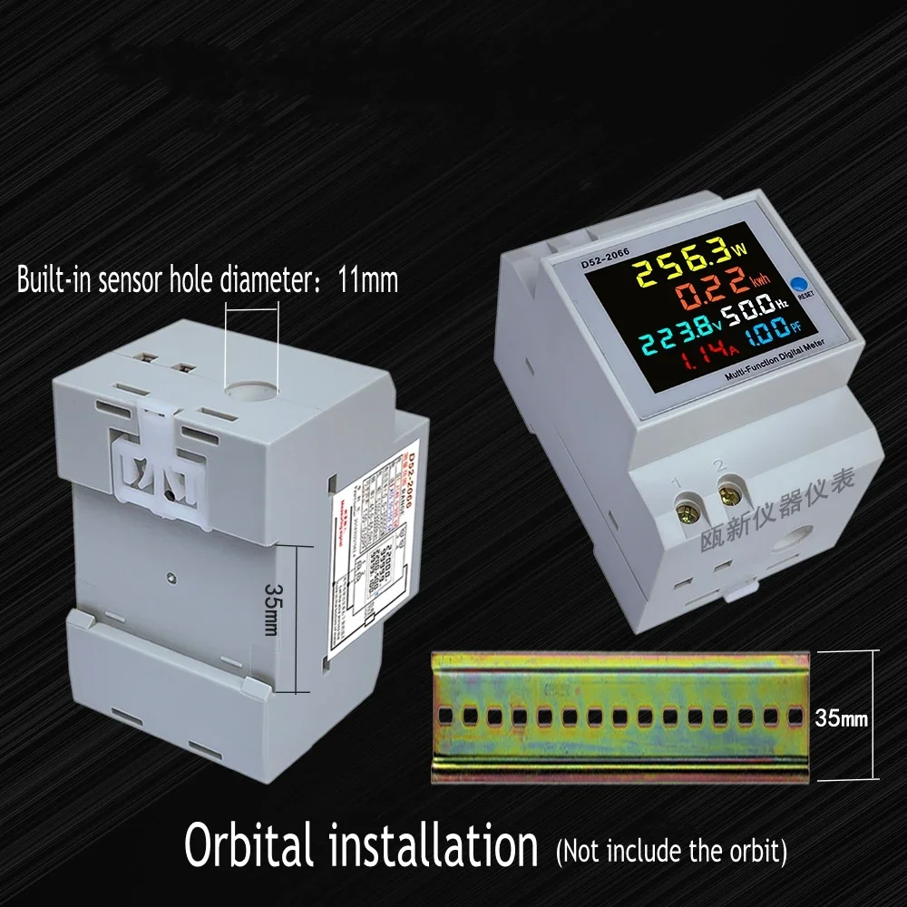 AC 220V 110V 40 ~ 300V 100A цифровой амперметр Мощность энергии Вольтметр Амперметр вольт