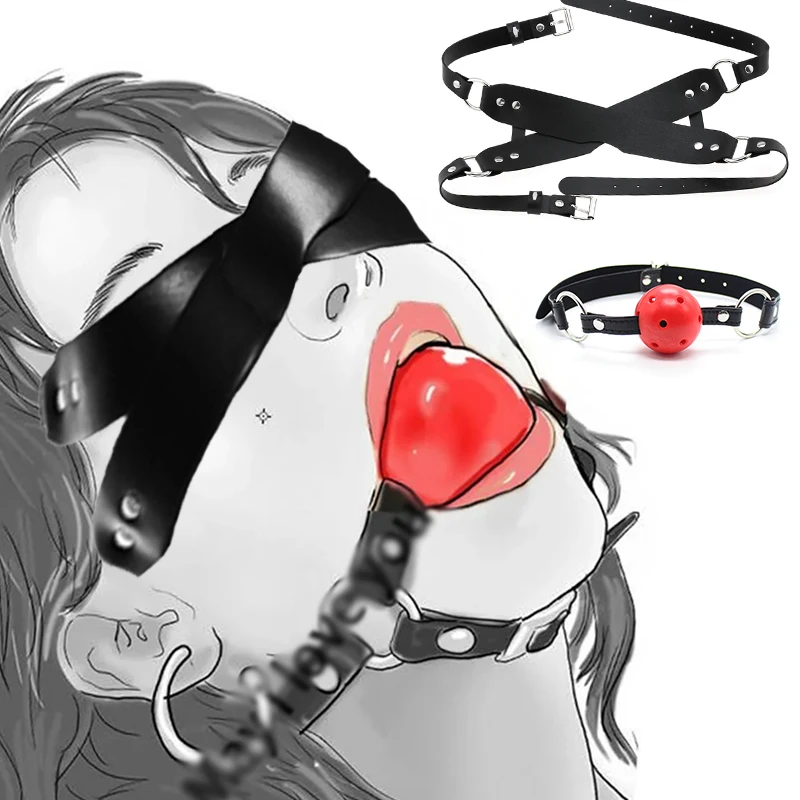 Adult Sex Eyes Mask Games Gag BDSM Sex Bondage Restraints Slave Handcuffs Ankle Cuff Erotic Sex Toys For Couples Women Sex Swing