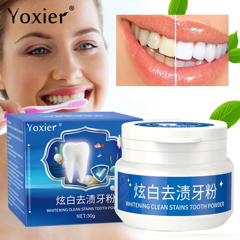 

Whitening Cleaning Tooth Stains Tooth Powder Remove Bad Breath Brighten Yellow Teeth Pearl Essence Healthy Tooth Care 30g