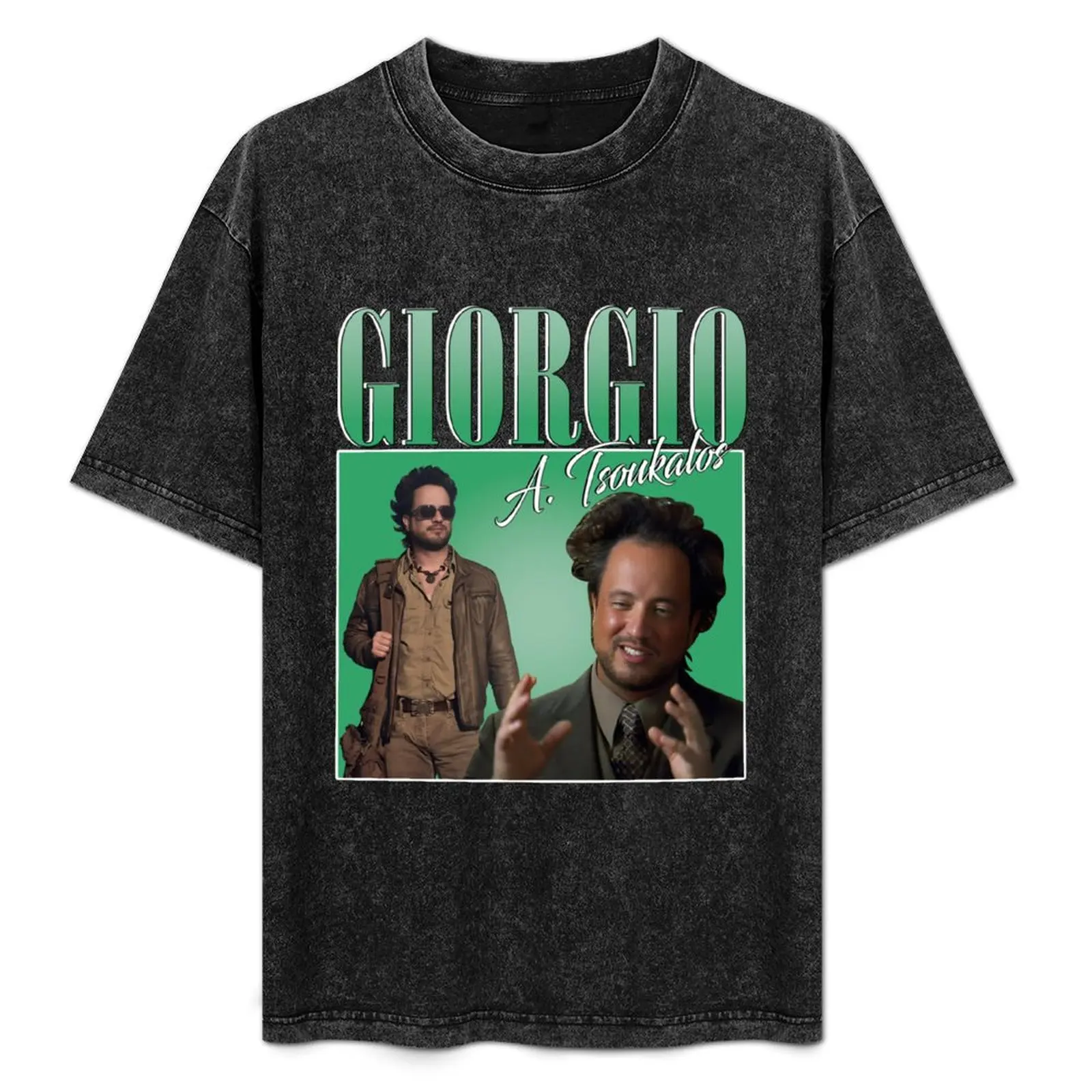 Giorgio A. Мужская футболка Tsoukalos с надписью фрукт ткацкого станка