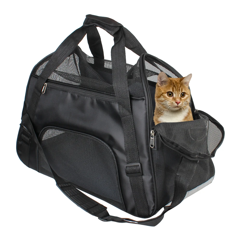 

Переноска для собак и кошек, складная Воздухопроницаемая сетчатая сумка для путешествий