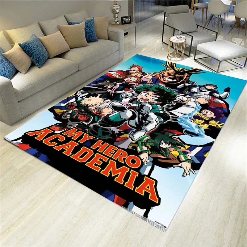 

Ковер для гостиной с принтом My Hero моя геройская академия, напольный коврик для спальни, подарок на день рождения, нескользящий коврик для украшения гостиной