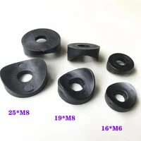 black plastic hole plug 16x6mm 25x8mm round washer protection gasket dust seal end cover caps for pipe bolt furniture