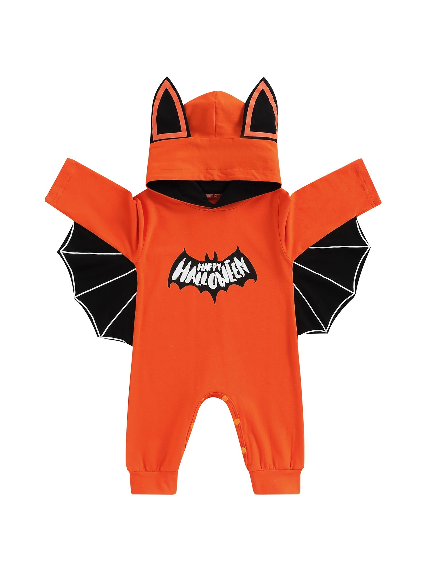 

Baby Boy Girl Halloween Costumes Cute Long Sleeve Hoodie Romper Jumpsuit Bat My First Halloween Outfit Clothes