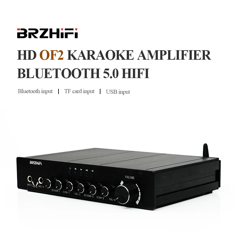 

Высокомощный усилитель для караоке BREEZE Audio OF2 300WX2 TPA3255 Class D Bluetooth 5,0 HIFI Профессиональный усилитель с поддержкой USB TF карт FM