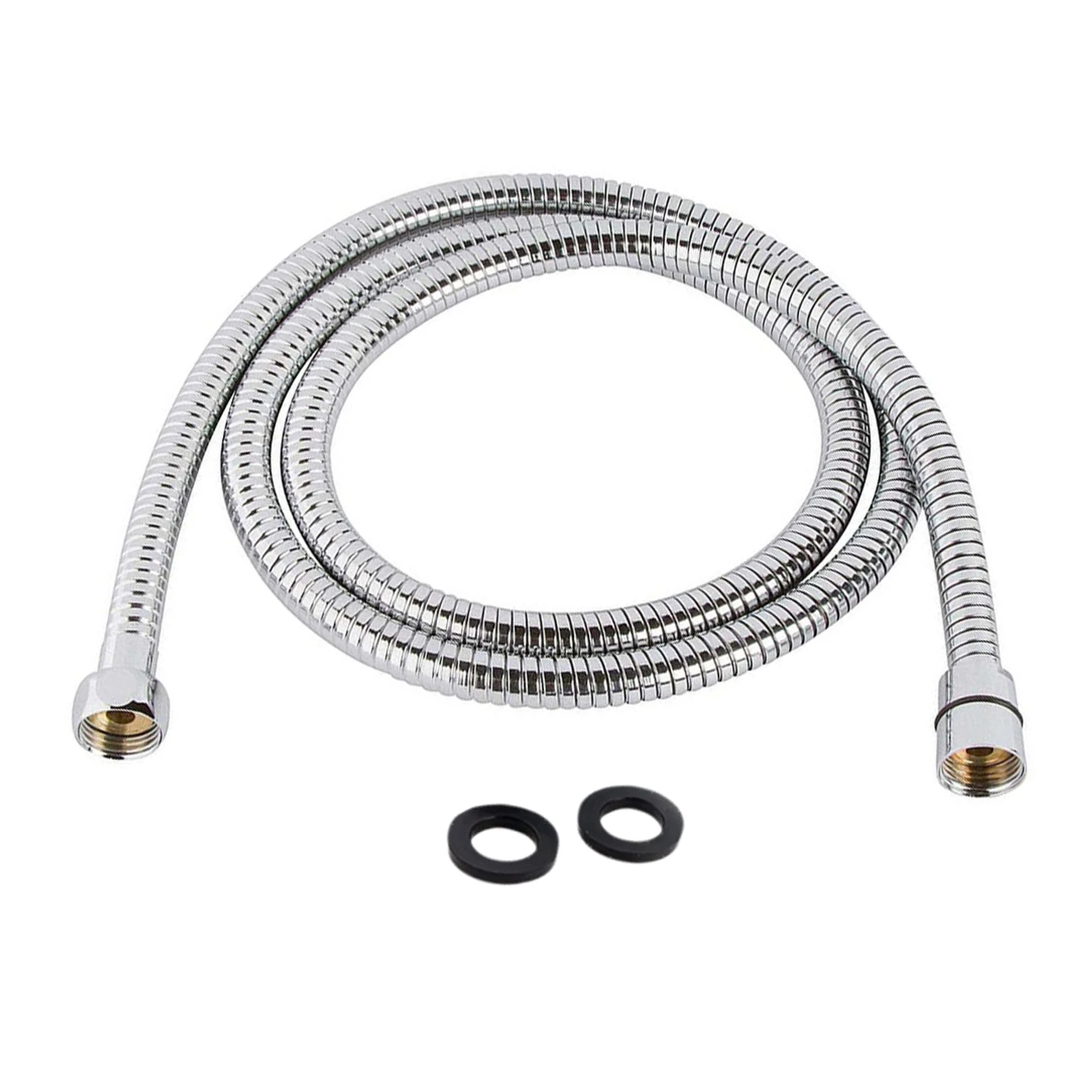 

150cm Handheld Shower Head Hoses Replacement Parts Home Extension Tube Anti Twist Bathroom Stainless Steel Repair Swivel