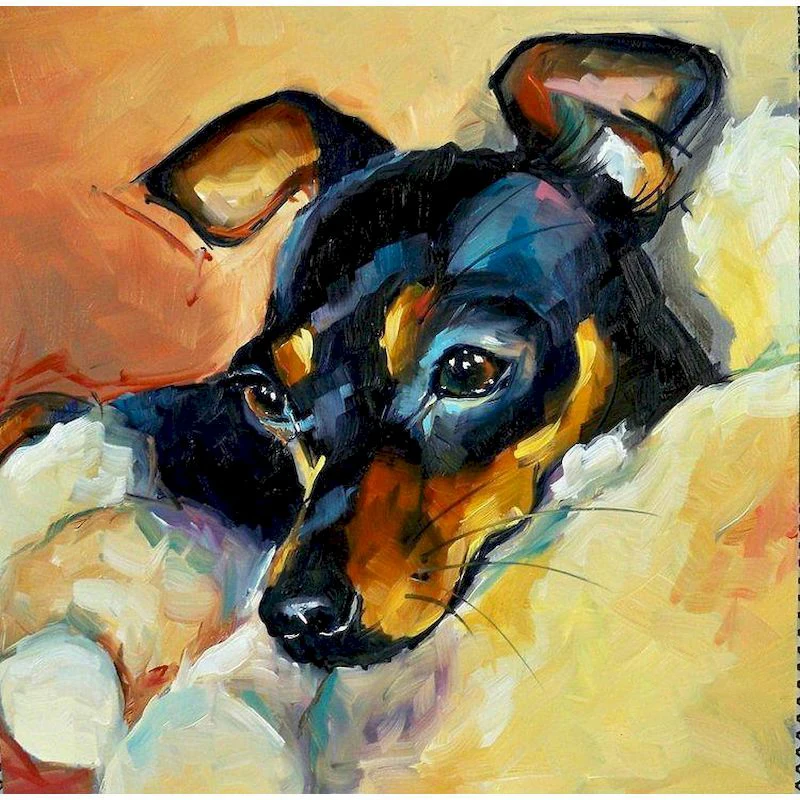 

GATYZTORY Набор для рисования по номерам для взрослых собака животное картина по номерам ручная роспись 40x50 см рамки на картины на холсте