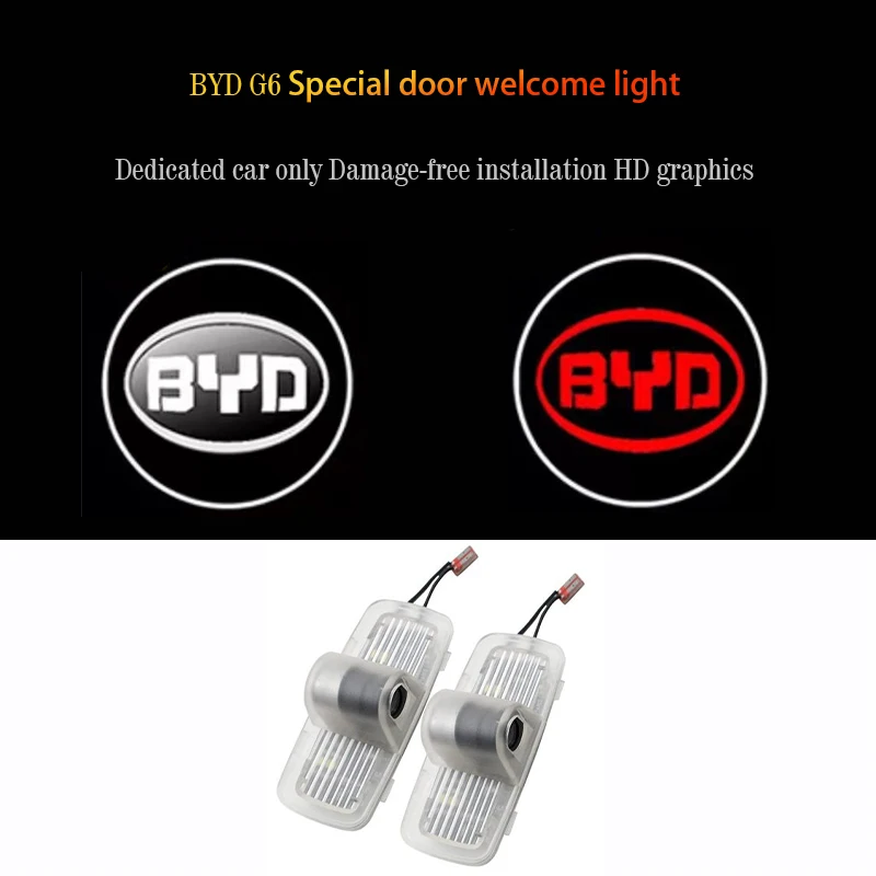 

Автомобильная эмблема, светодиодная лампа для двери автомобиля, приветсветильник для BYD G6 2011 2012 проектор, логотип, атмосферное освещение, ав...