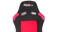 1 pair universal all black stitch racing seat bracket adjustable slider race car seats with logo