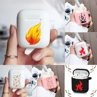 fashion multi color flame candy color soft silicone tpu case for airpods pro 12 3 silicone wireless bluetooth earphone box cover
