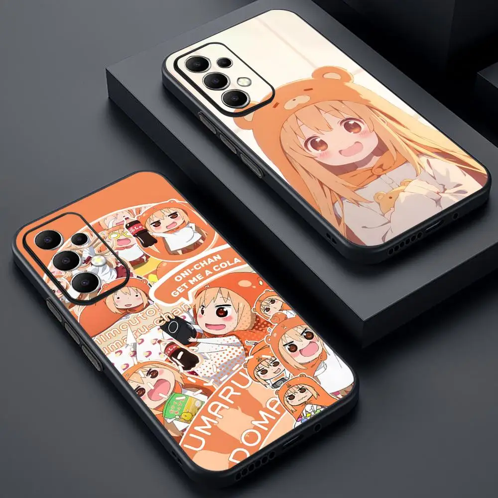 Фото Химоуто! Чехол для телефона Umaru-chan для Samsung Galaxy A16 A56 A36 A26 A06 A55 A54 A15 A35 A25, мягкий черный №3