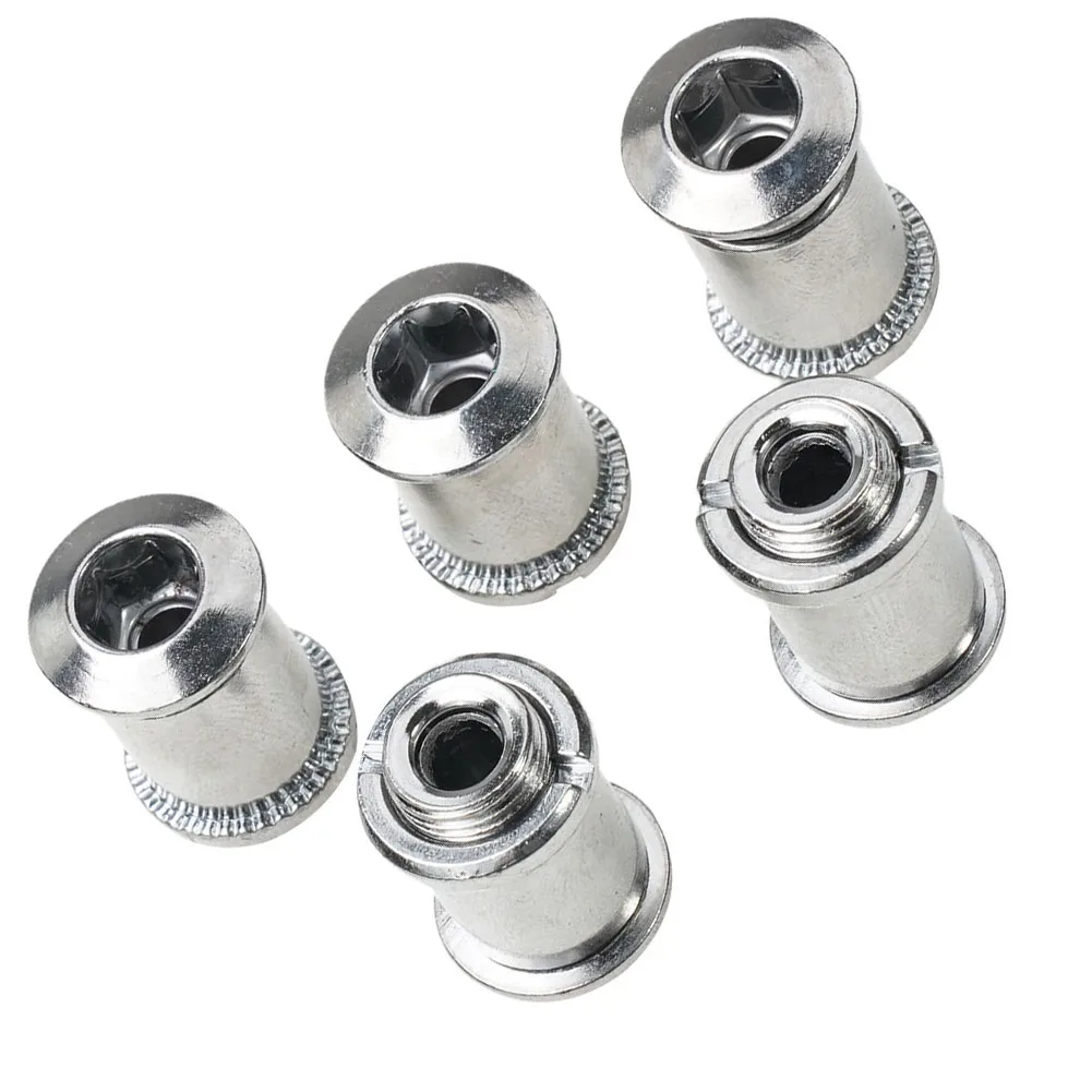 

5Pcs Bicycle Chainwheel Bolts Stainless Steel MTB Road Bike Chainring Screws For Crankset Single/ Double/Triple Bolts Bike Parts