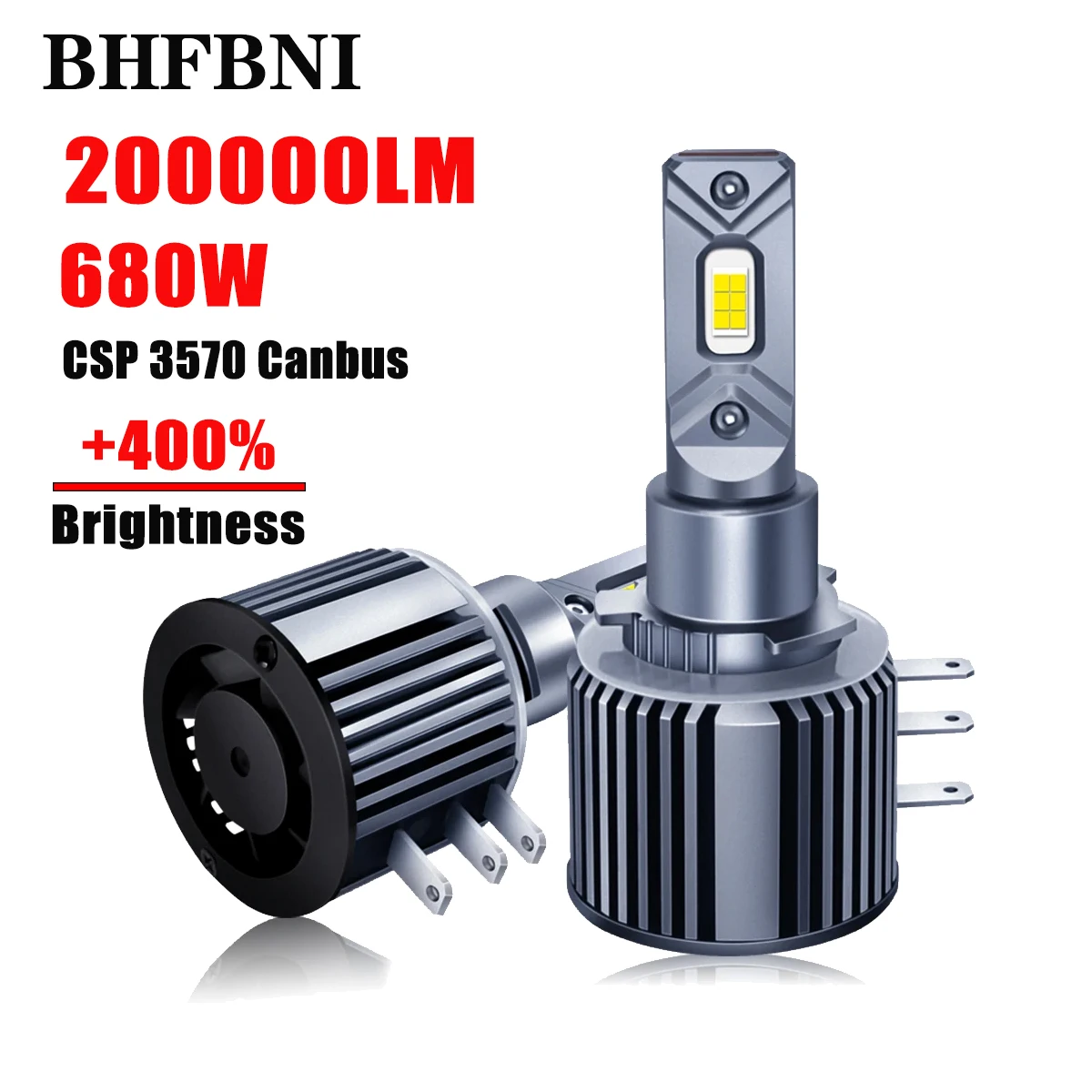 

BHFBNI 680 лм 3570 Вт CSP 6000 Чип K H15 EMC Canbus светодиодная фара для автомобиля стандартная лампа без ошибок 12 В лампа
