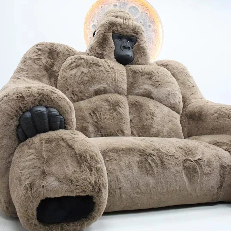 Living Room Sofa Furniture Gorilla King Kong Creative Leather Home Design Monster Bed