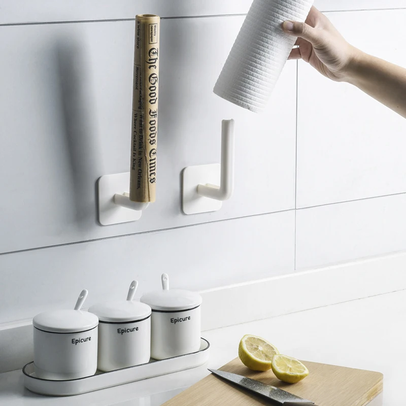 Многофункциональный держатель-вешалка кухонный органайзер самоклеящаяся